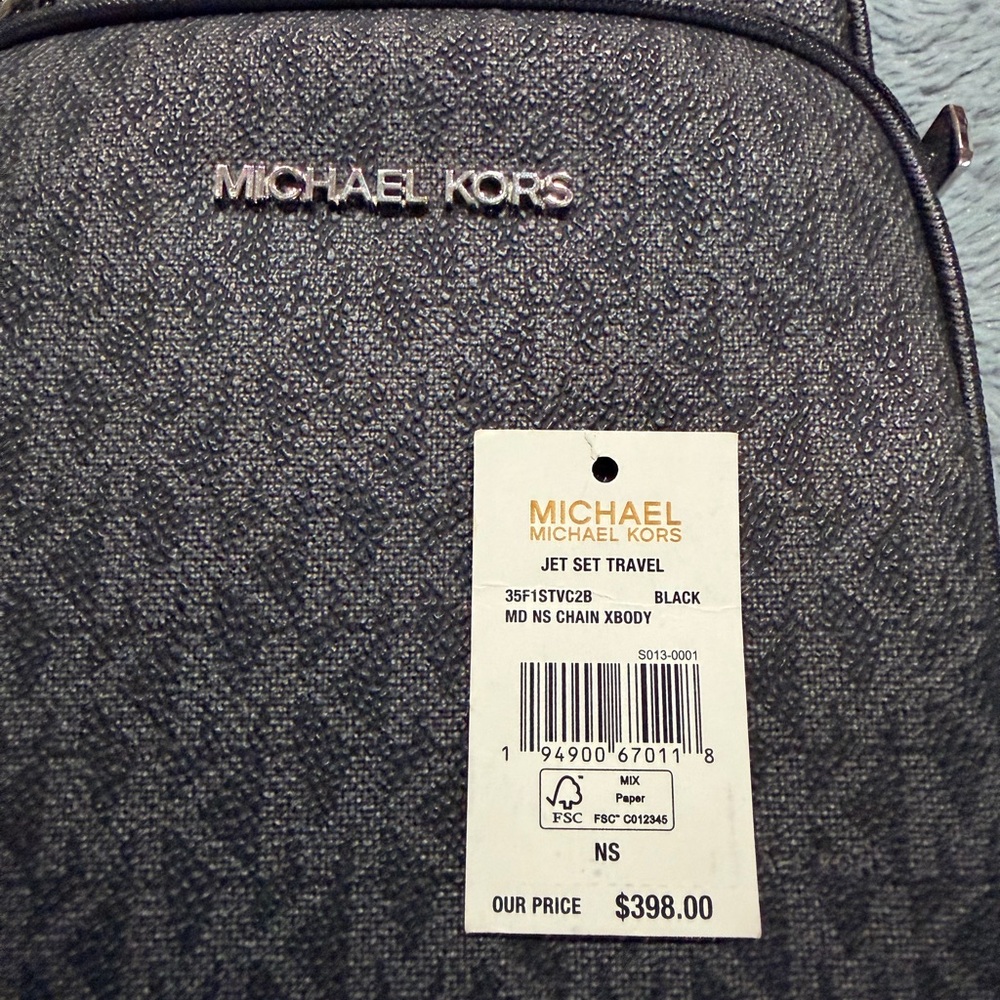 Michael Kors Jet Set Travel Gray Crossbody